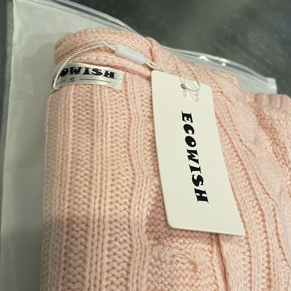 ❤️SOLD LOCALLY❤️ Women's Cable Knit Open Front Cardigan - Pink S - Picture 7 of 9